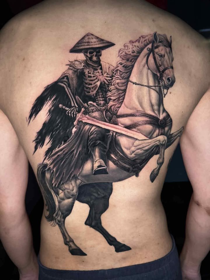 ผลงานสักสมจริง